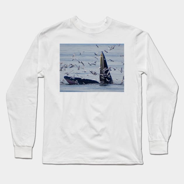 WHALE NATION Long Sleeve T-Shirt by dumbodancer